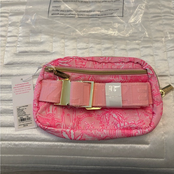 Pink Patterned belt bag - Picture 3 of 5